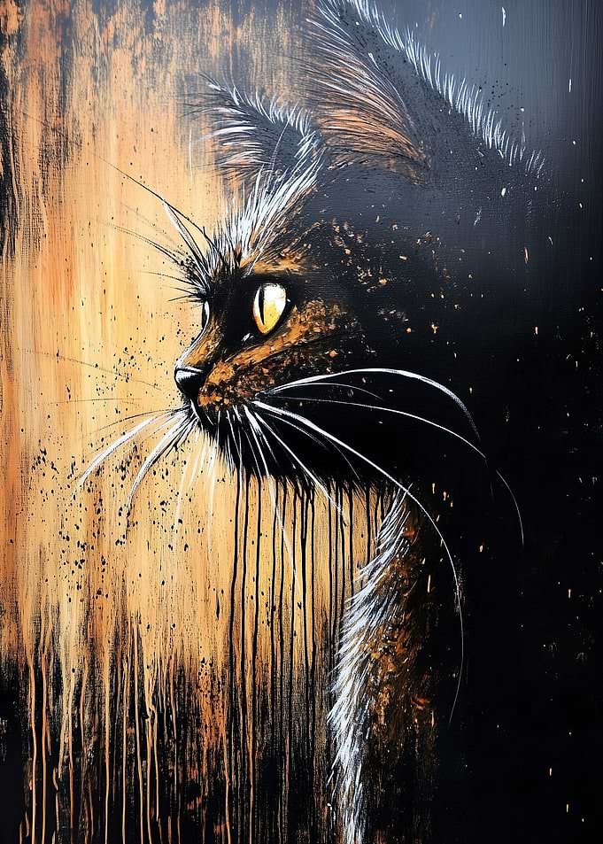 Black Cat Portrait
