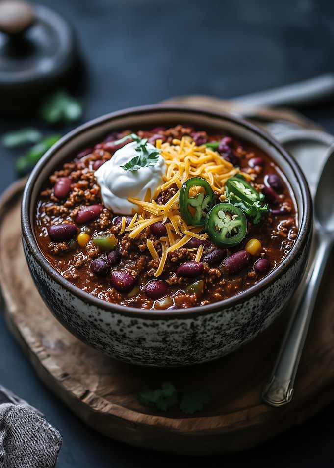 Chili Bowl with Toppings