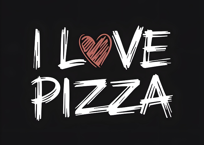I Love Pizza Graphic