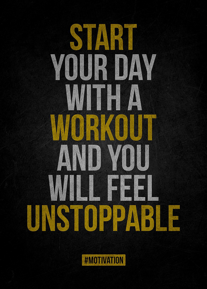 Workout Motivation Poster
