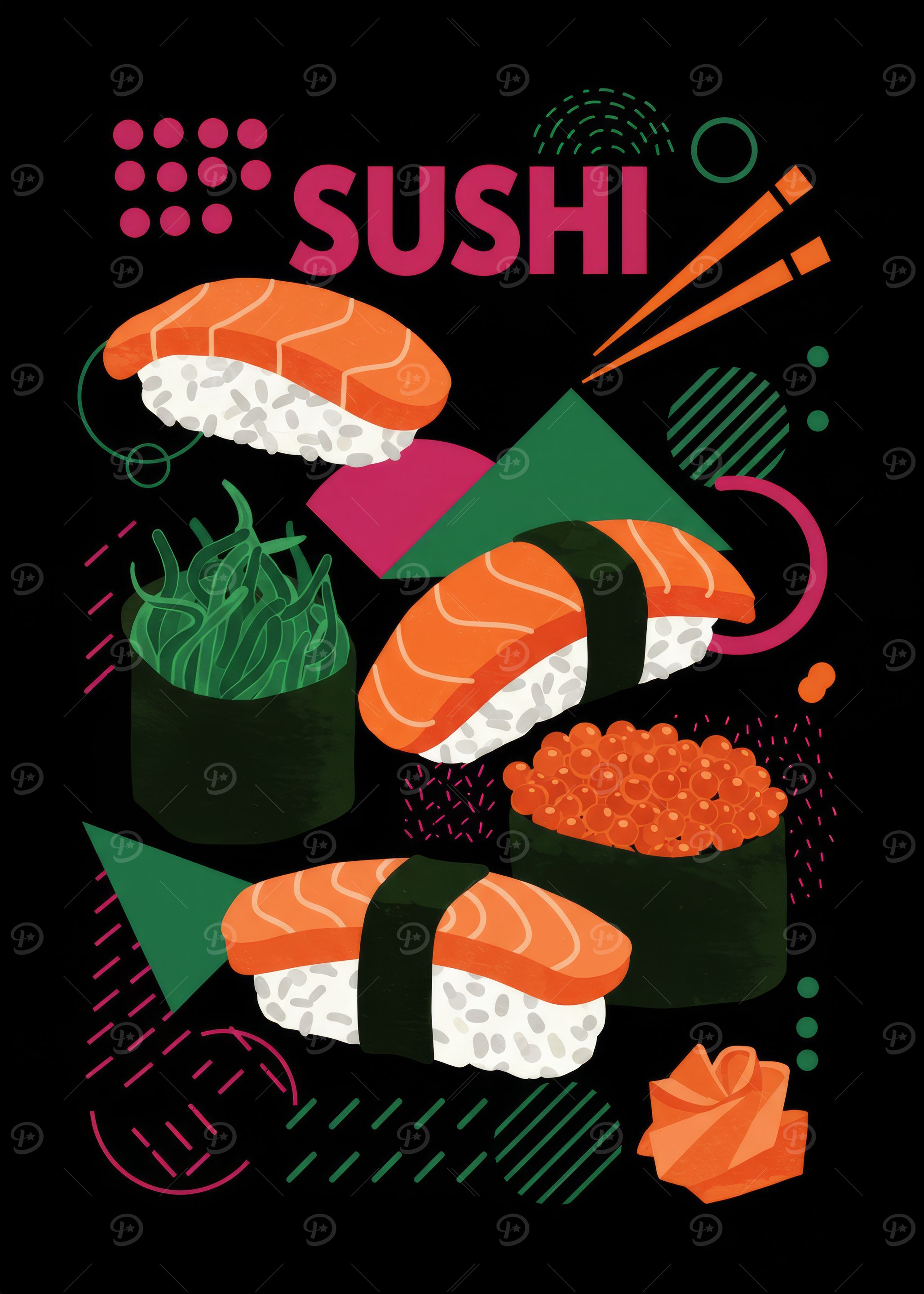 Sushi Illustration