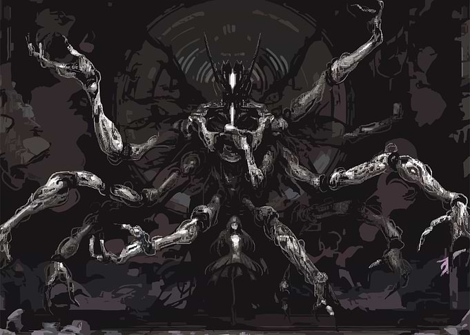 Dark Mechanical Figure