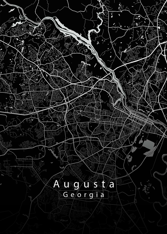 Augusta Georgia City Map