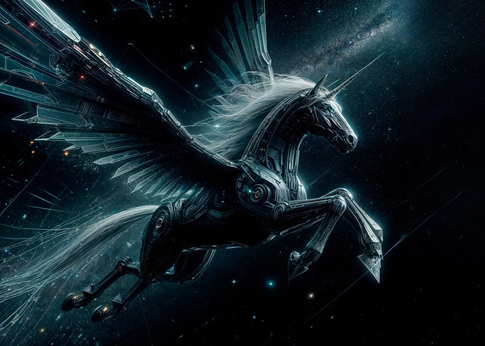 Cybernetic Pegasus Unicorn