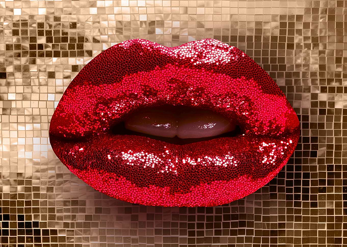 Sparkling Red Lips