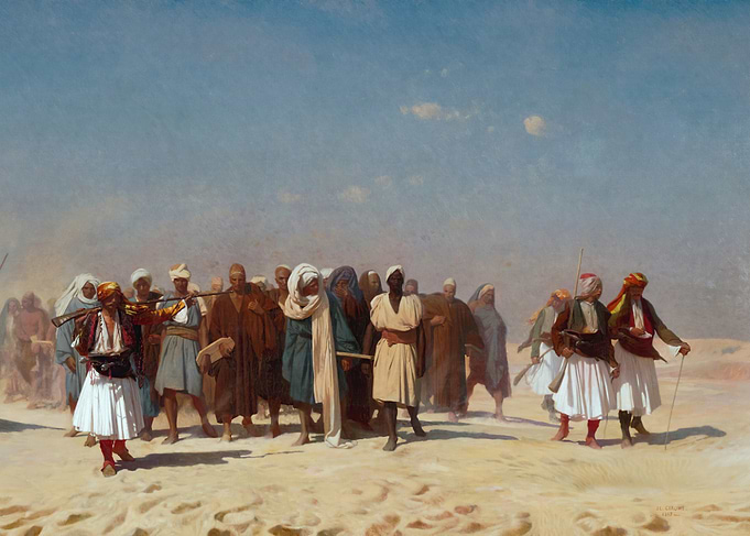 Egyptian Recruits Crossing the Desert (1857)