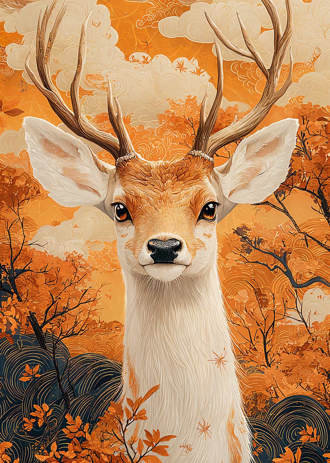 Golden Deer in Autumn