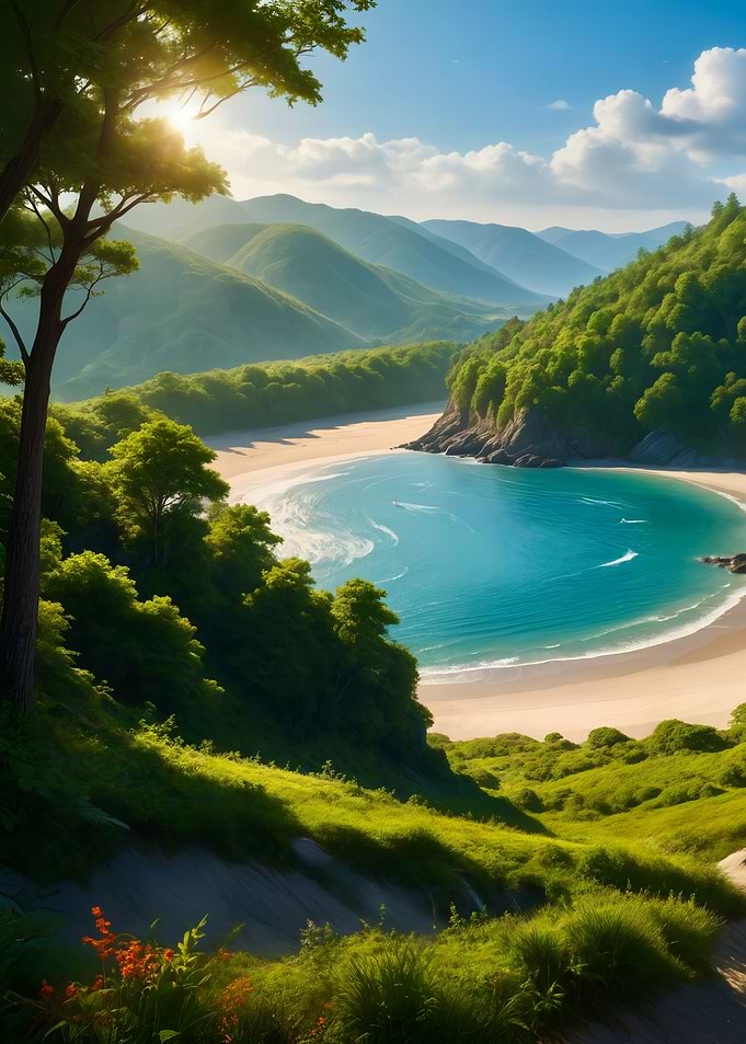 Secluded Cove Landscape