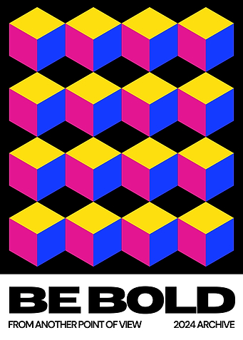 Bold 3D Cube Pattern