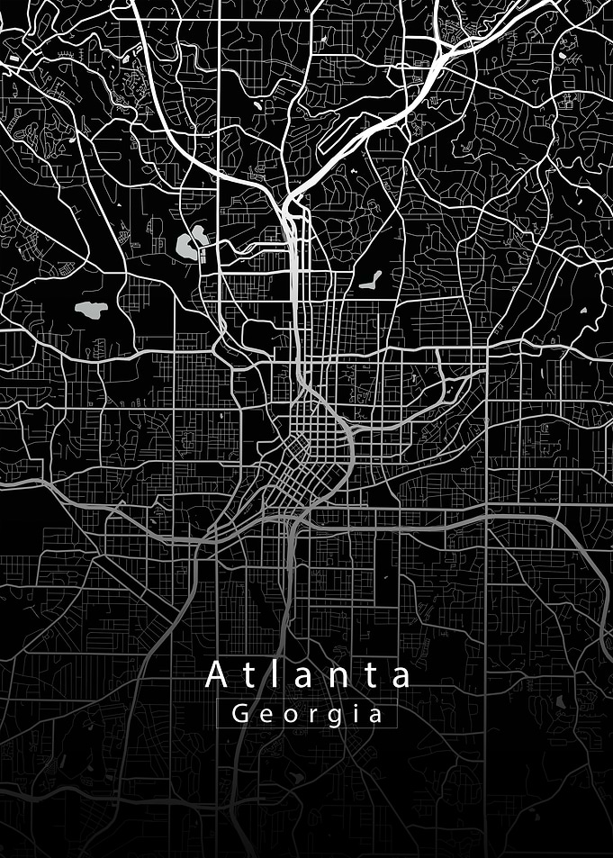 Atlanta Georgia City Map