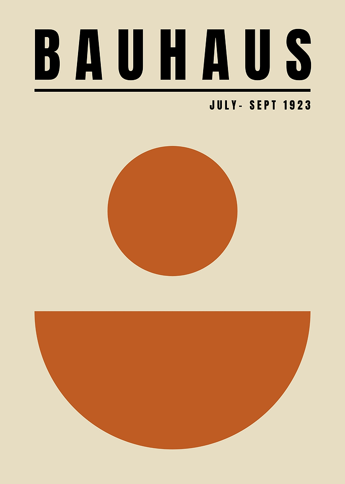 Bauhaus Geometric Art Print