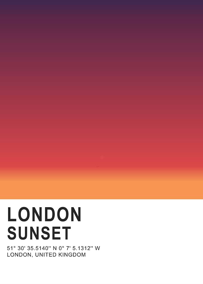 London Sunset Gradient