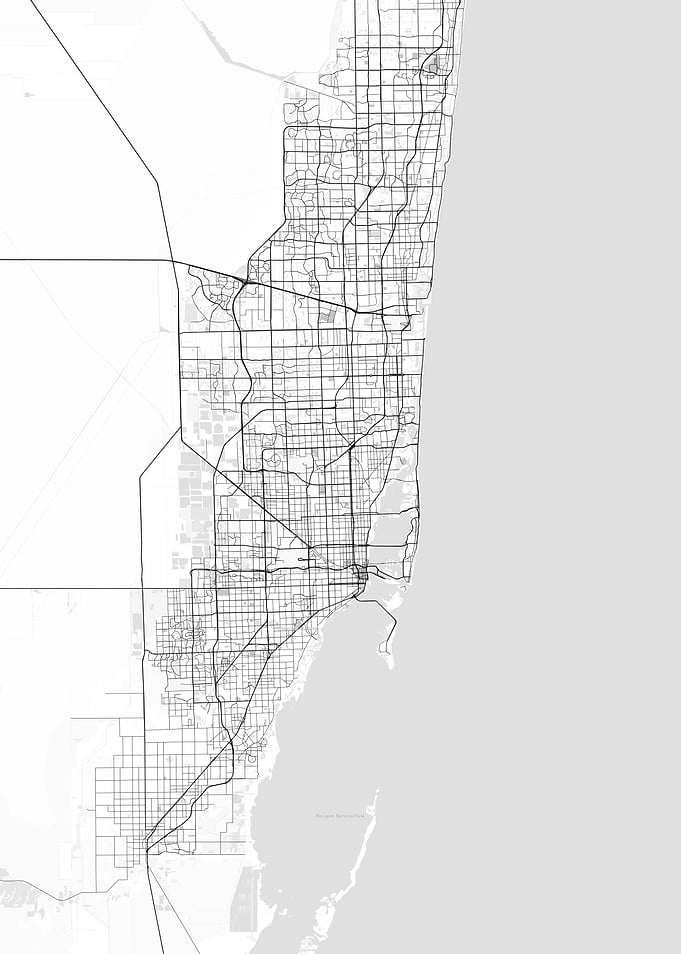 Miami Street Map