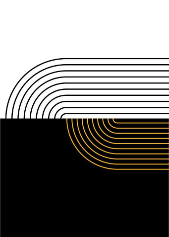 Abstract Black and Gold Lines