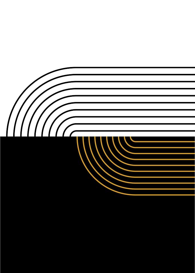 Abstract Black and Gold Lines