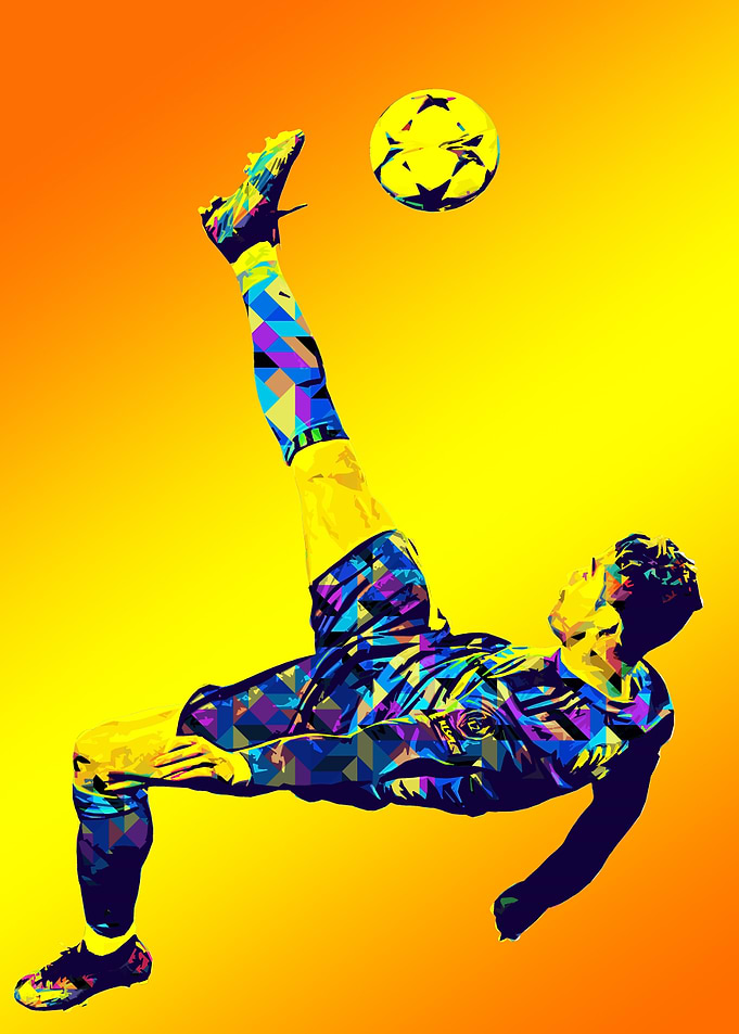 Cristiano Ronaldo Soccer Player Kick