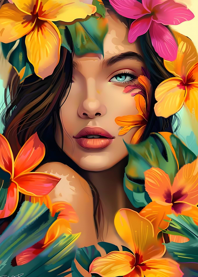Floral portrait