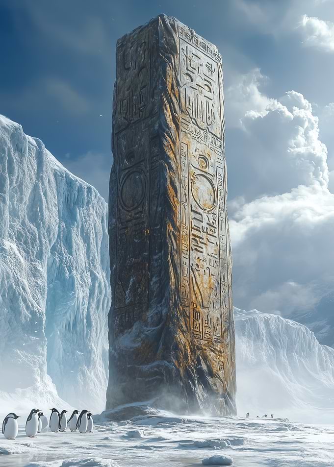 Ancient Obelisk in Ice