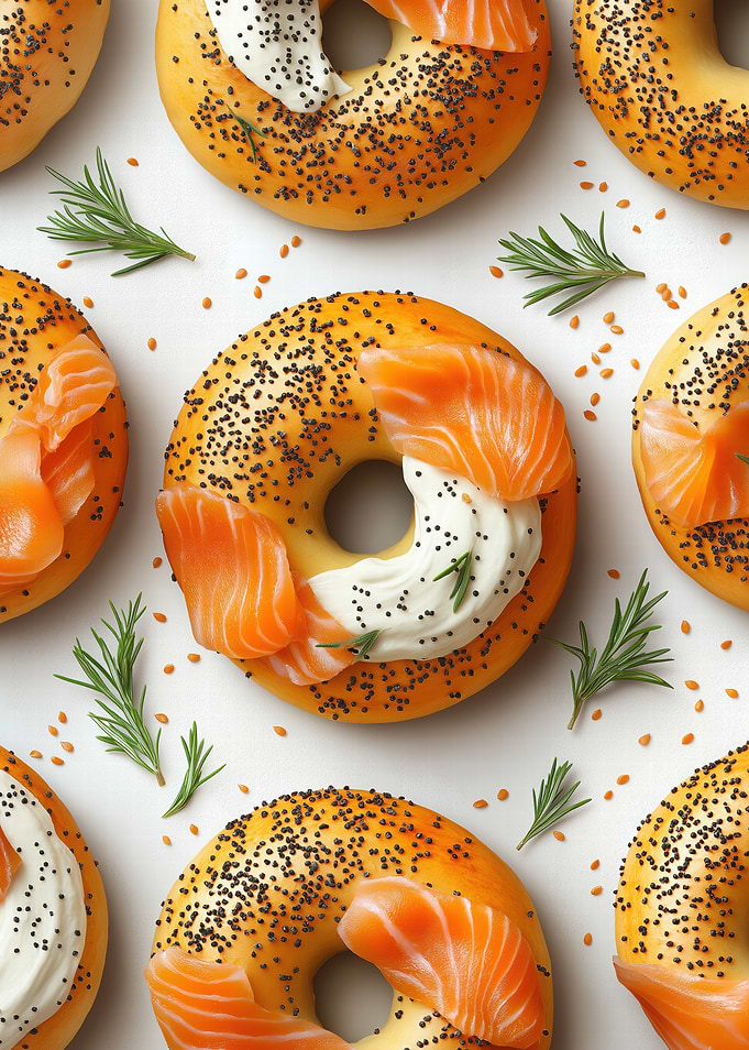 Smoked Salmon Bagels