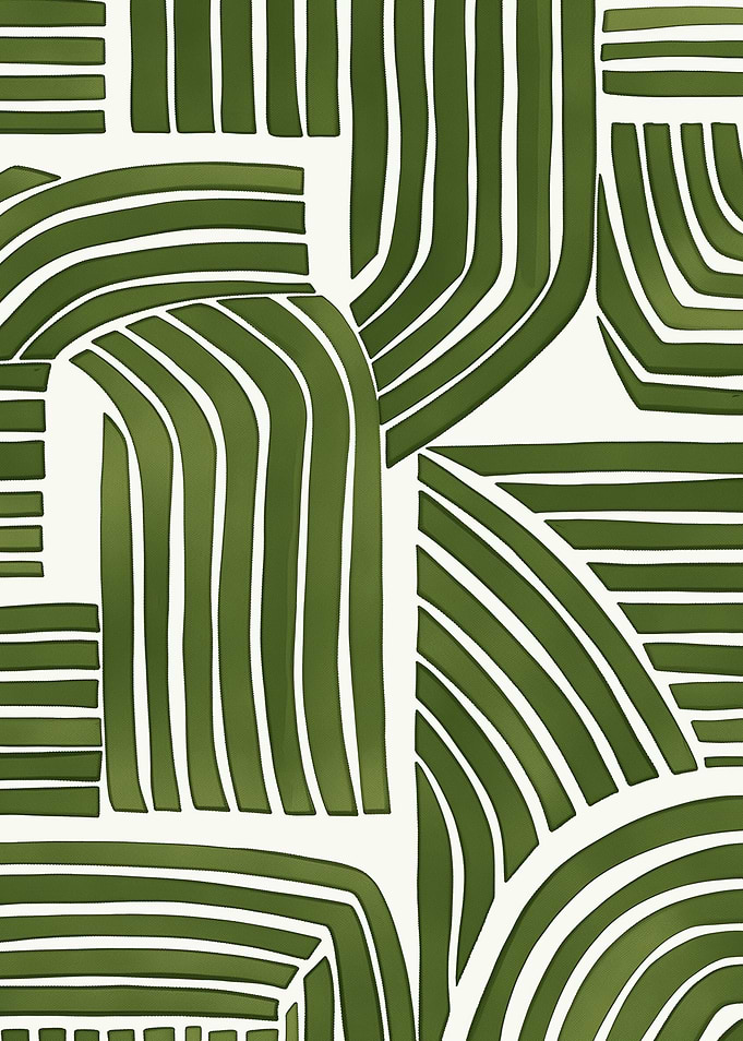 Abstract Green Lines
