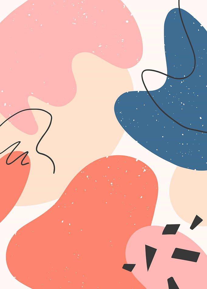 Abstract Shapes Modern Print