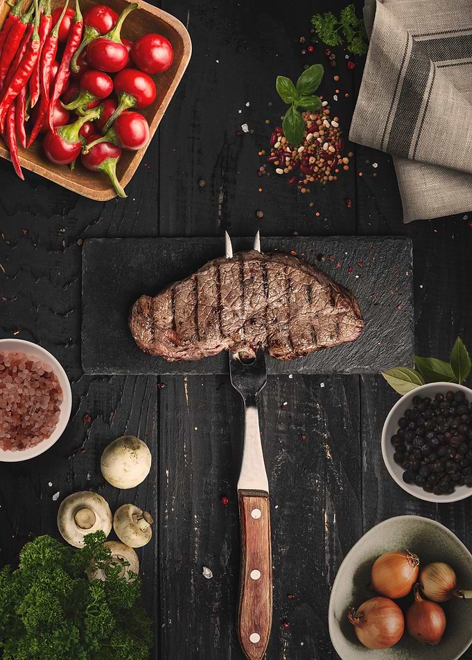 Grilled Steak with Spices