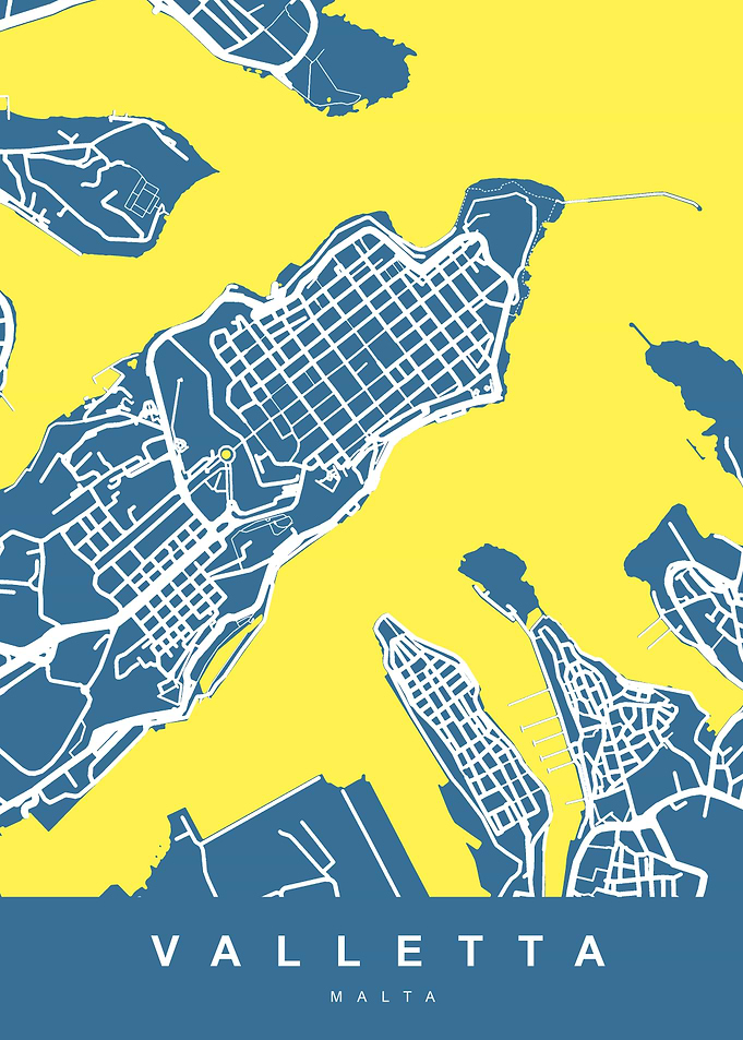 Valletta City Map