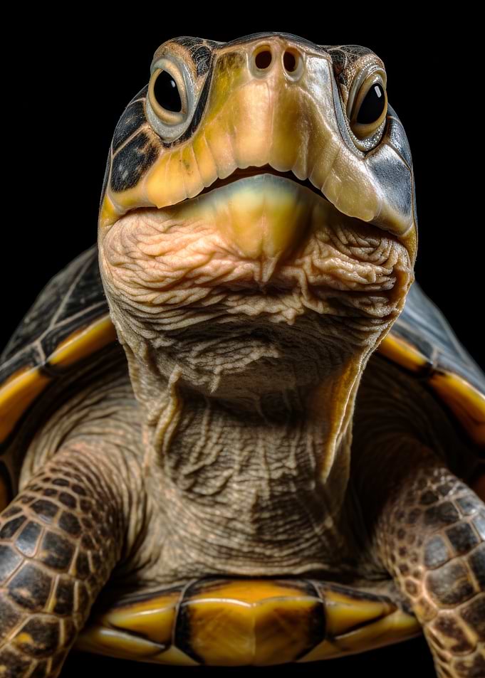 Close-up Turtle Portrait