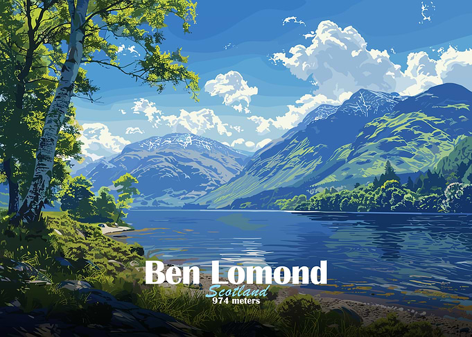 Ben Lomond Mountain Landscape