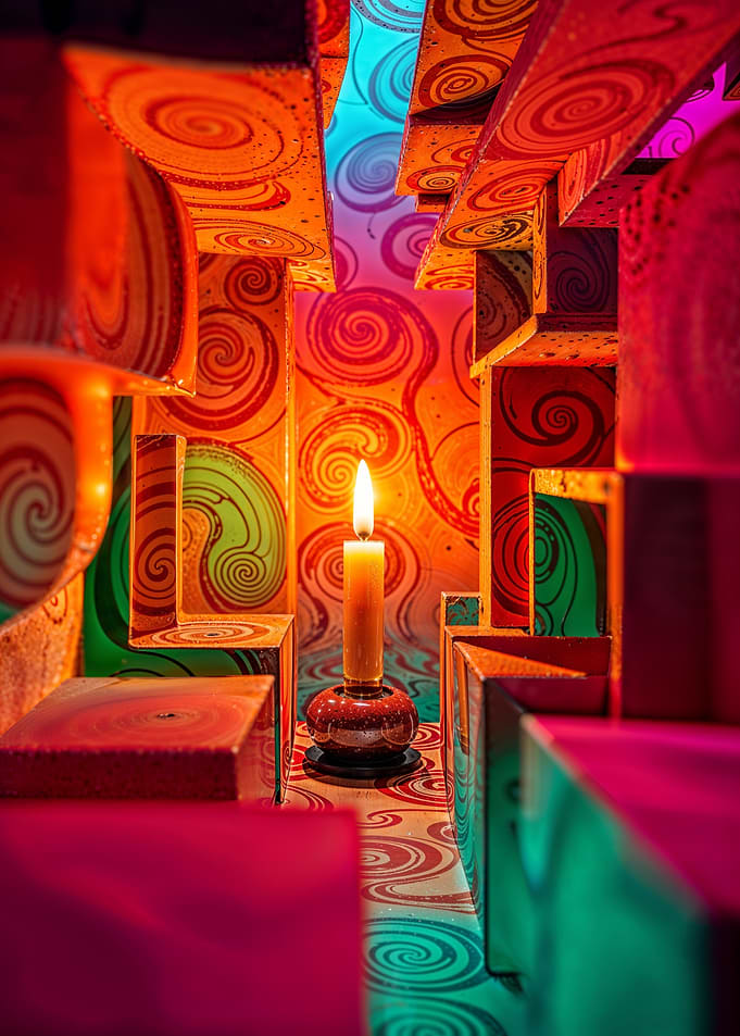 Spiral Candle Labyrinth