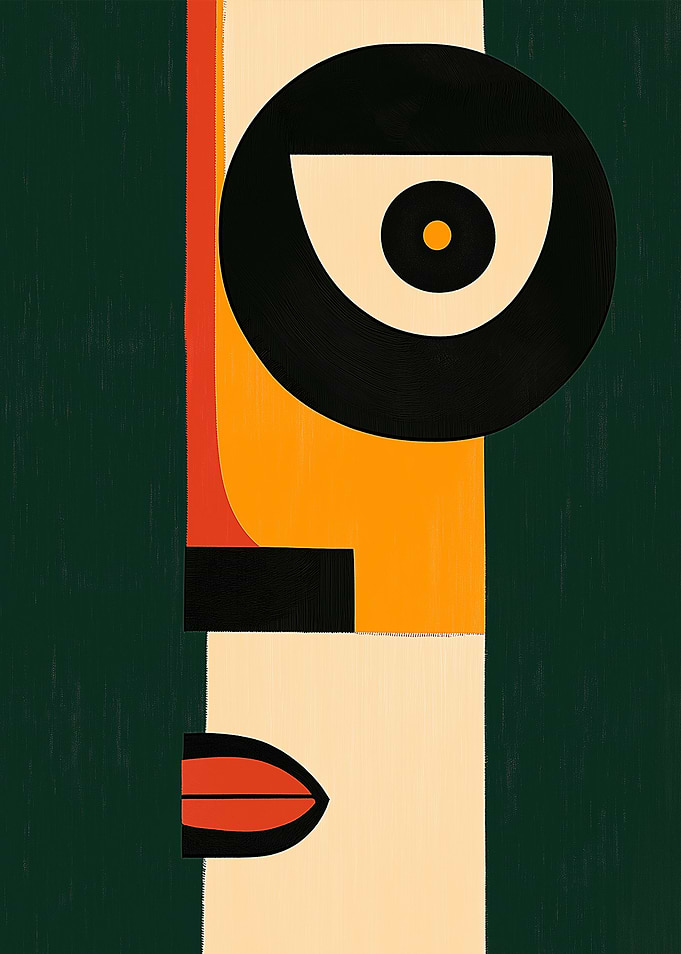 Abstract Face Art