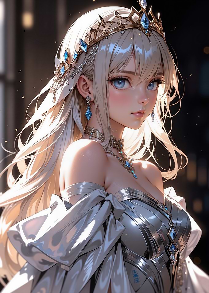 Anime Princess with Crown