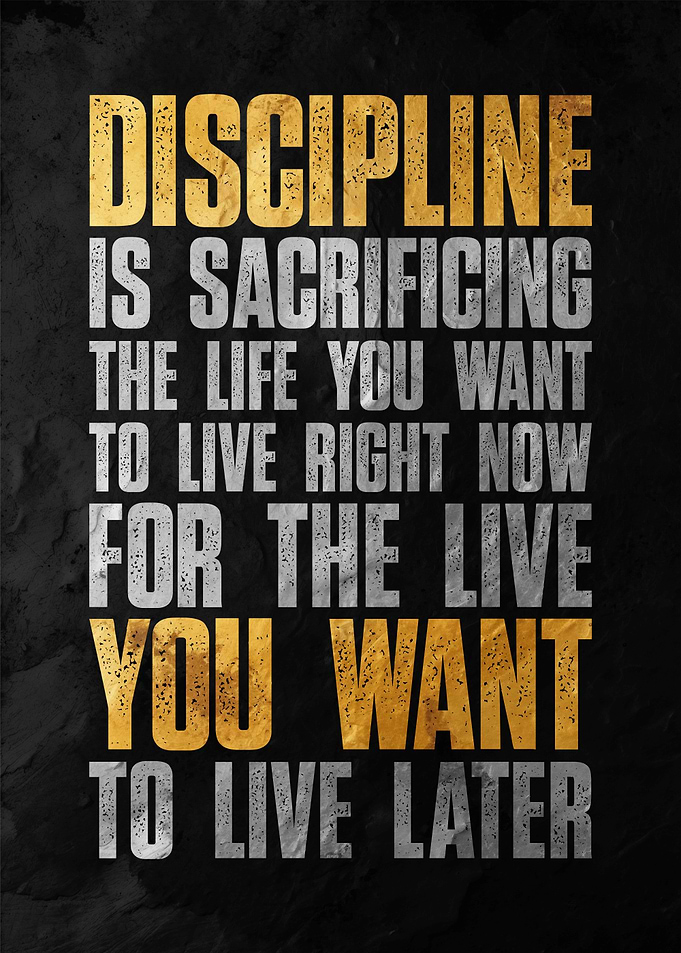 Discipline Quote Poster