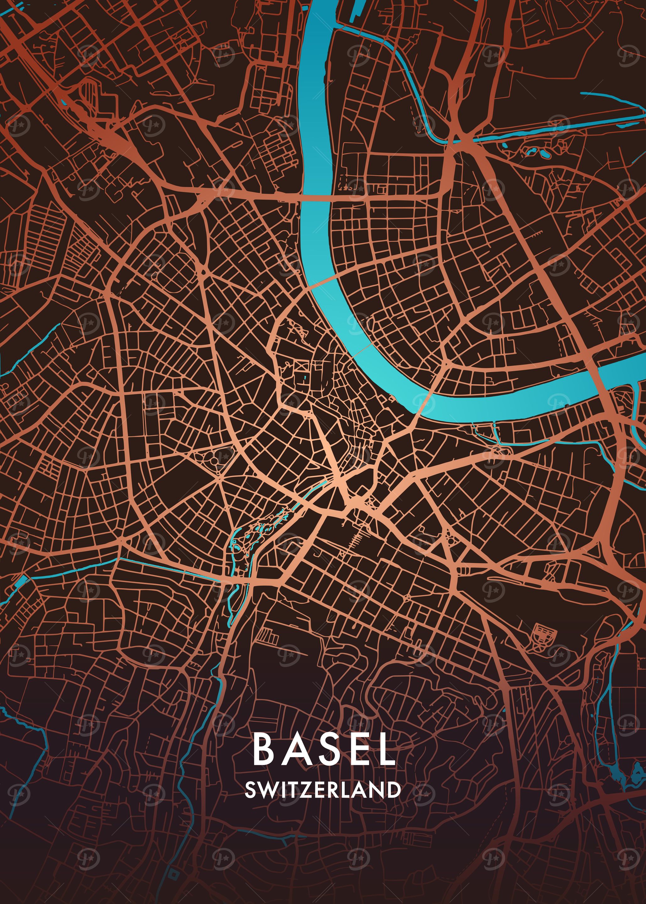 Basel City Map