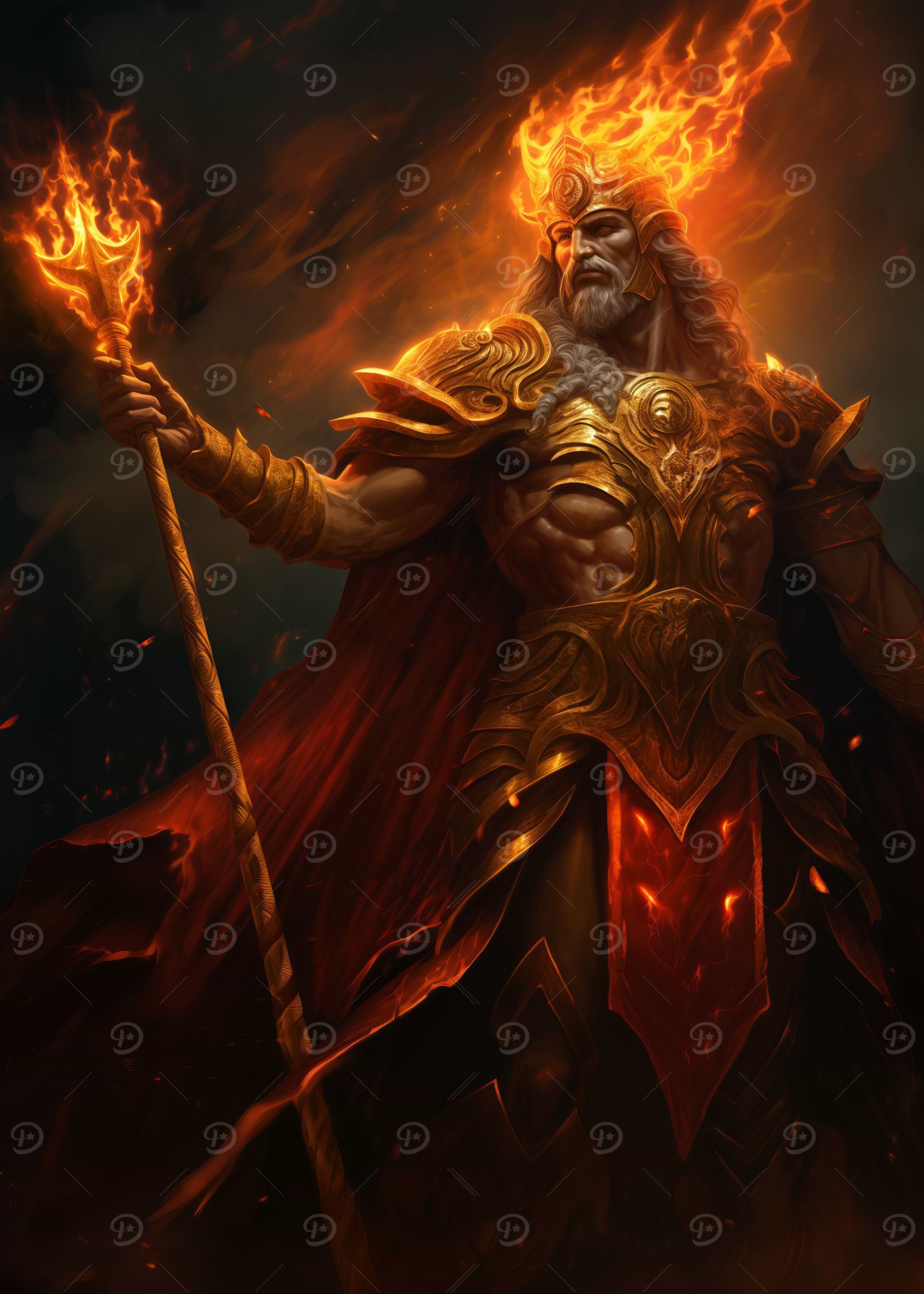 Ignis Fire King Illustration