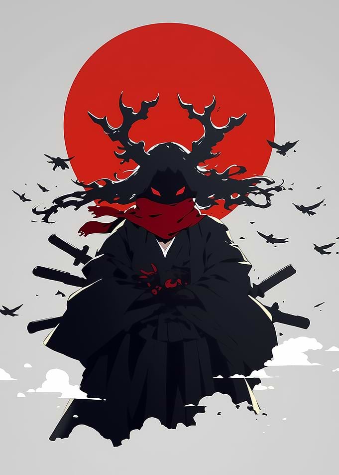 Samurai with Antlers