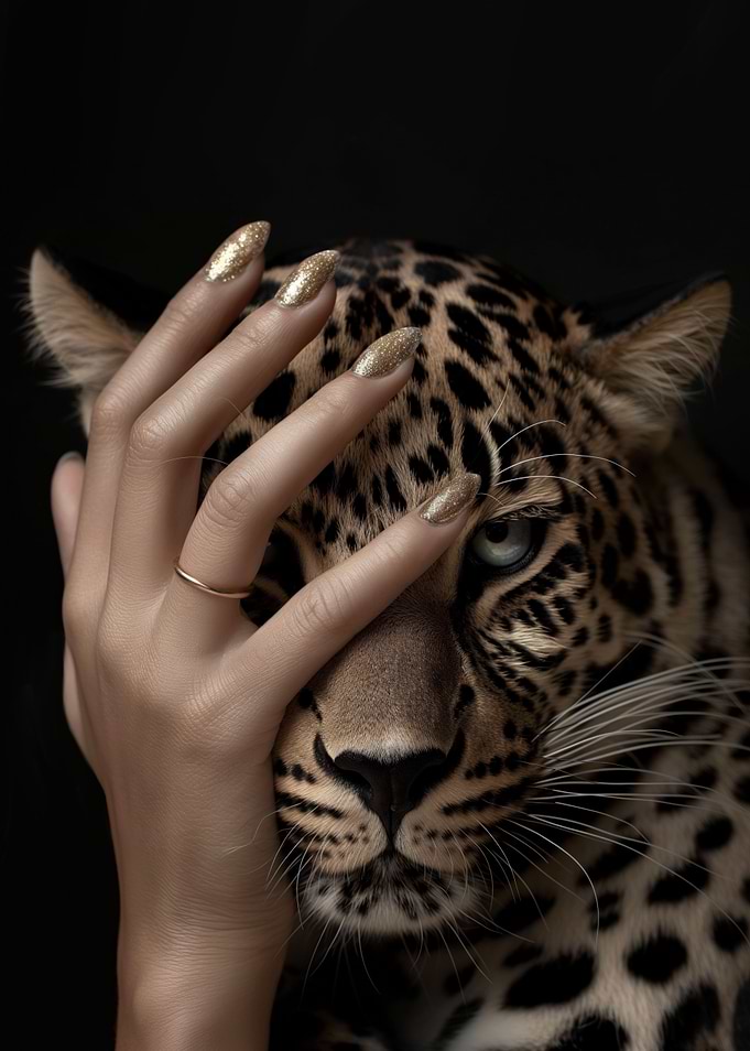 Leopard and Hand