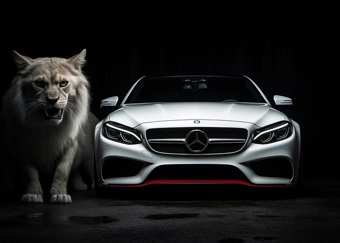 White Lion and Mercedes