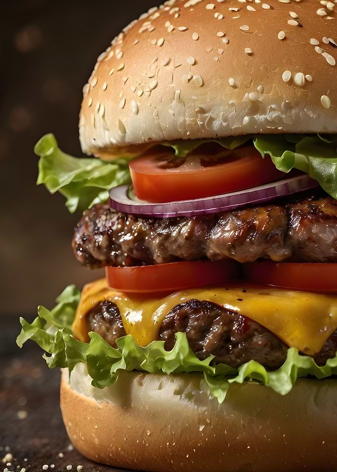 Juicy Double Cheeseburger