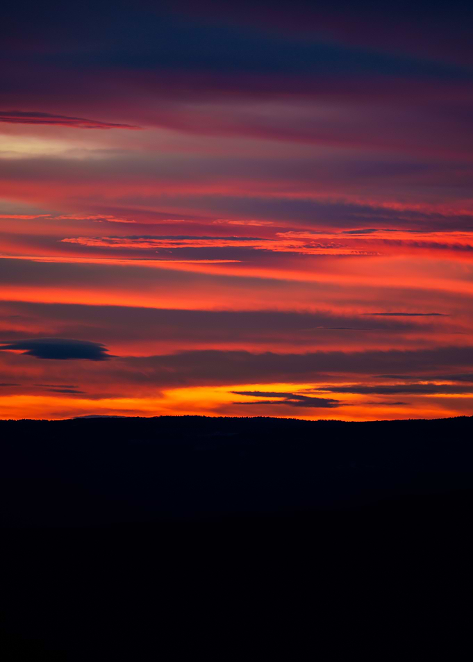 Fiery Sunset Sky