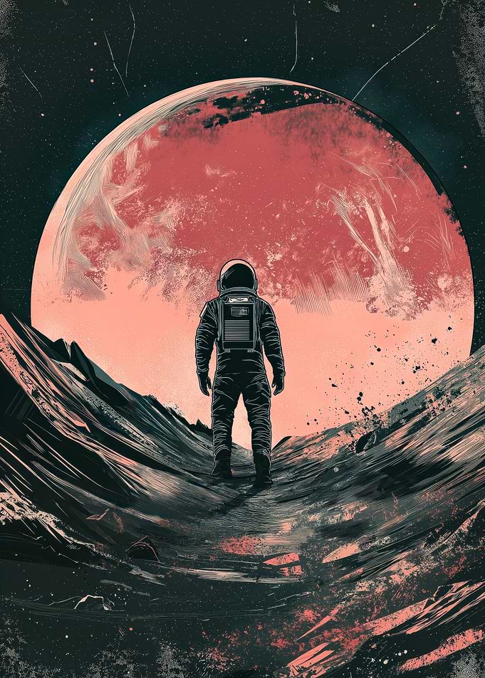 Astronaut on Alien Planet