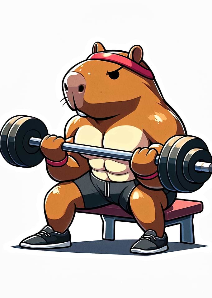 Capybara Weightlifting