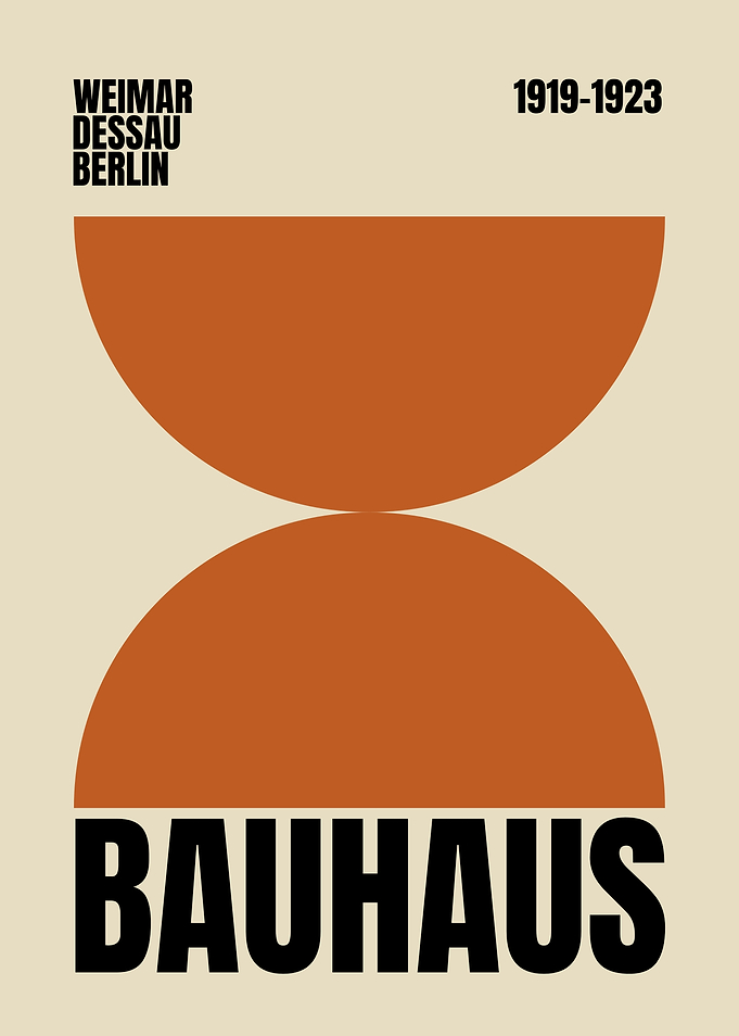 Bauhaus Minimalist Poster