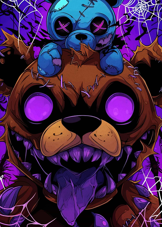 Creepy Bear with Stitches