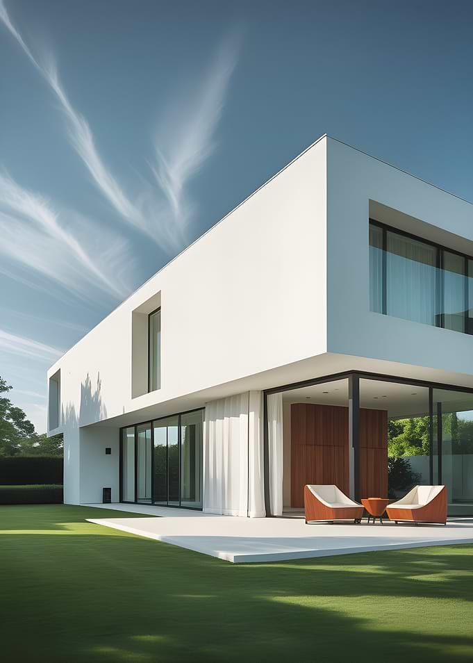 Modern White House Exterior
