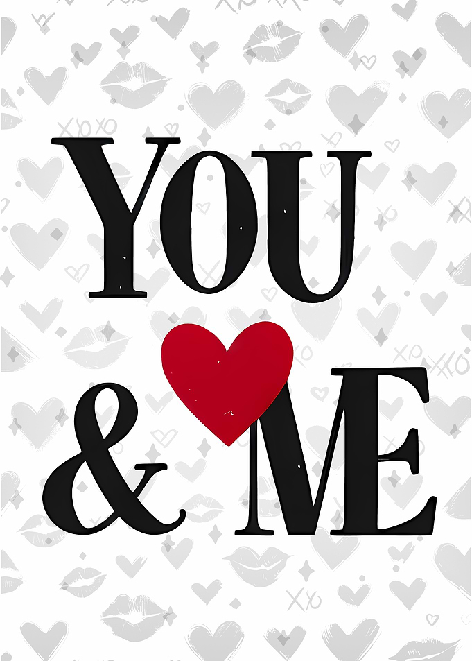 You & Me Love Graphic