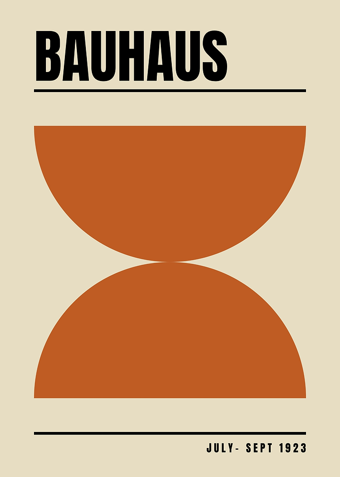 Bauhaus Geometric Poster