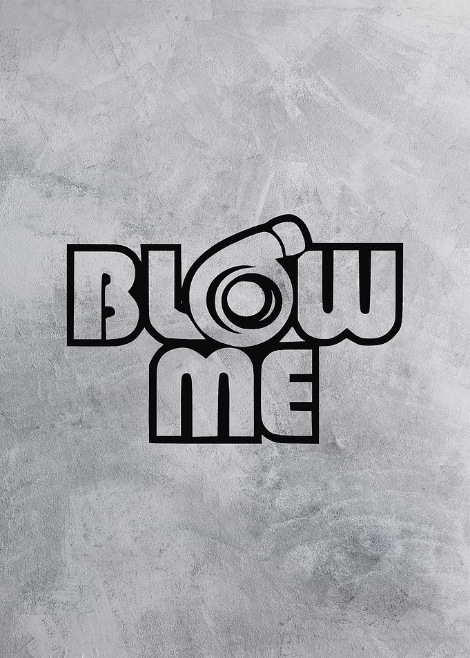 Blow Me Turbocharger Sticker