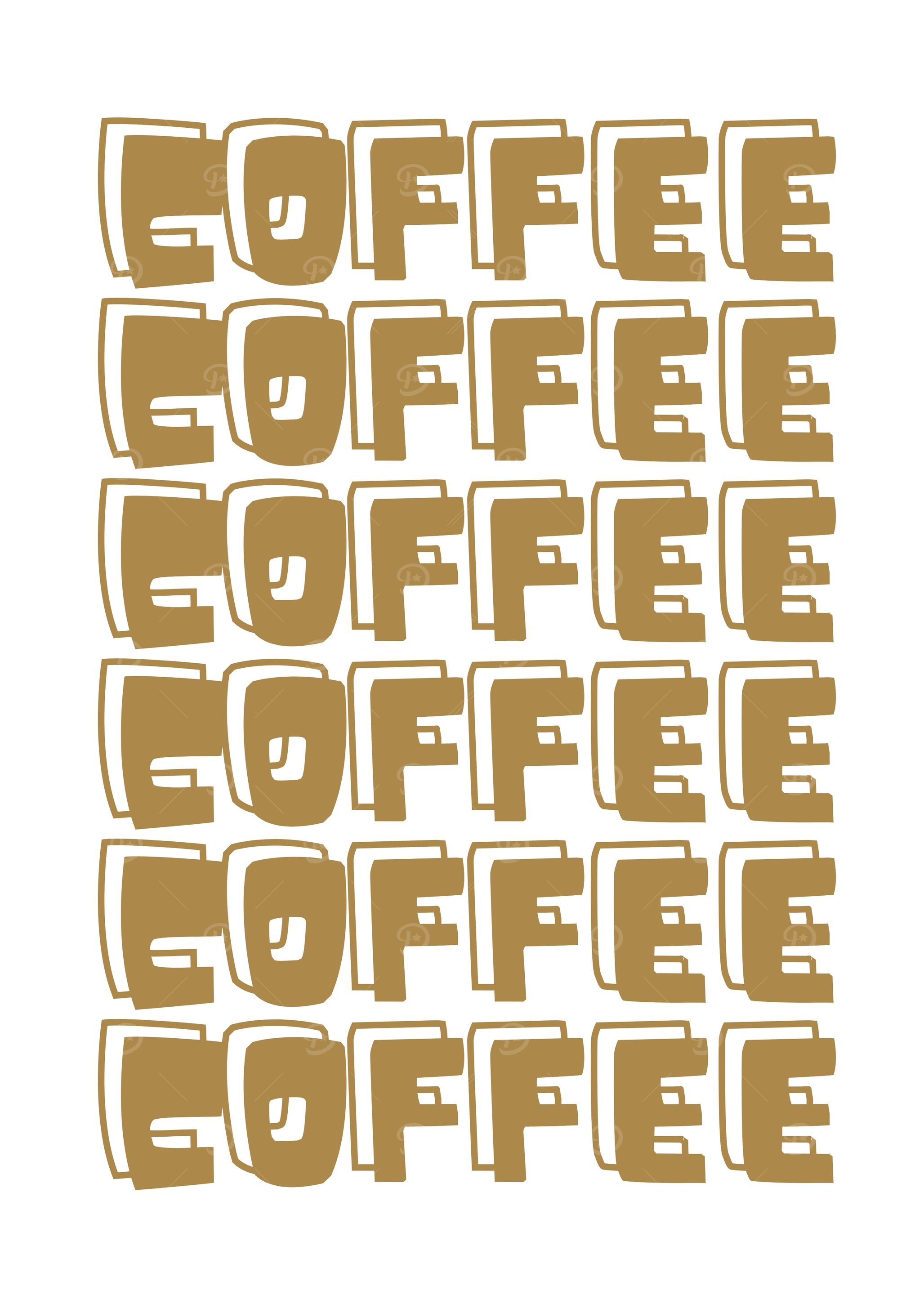 Coffee Word Art