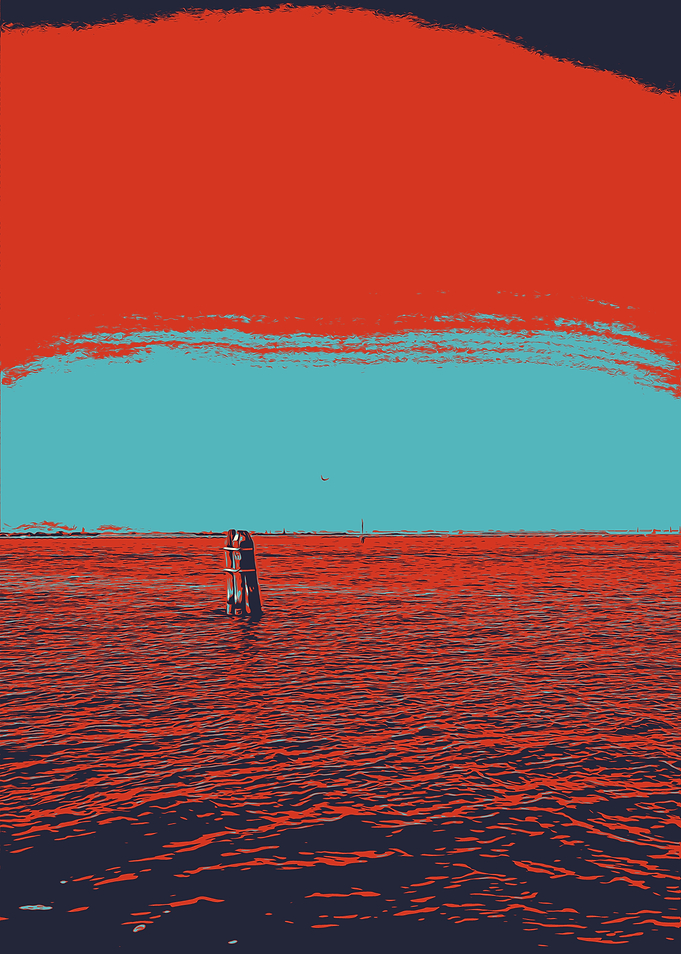 Red Sunset Seascape